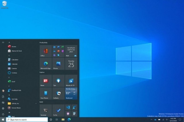 微软发布Windows 10全新开始菜单 并增添纯色背景 